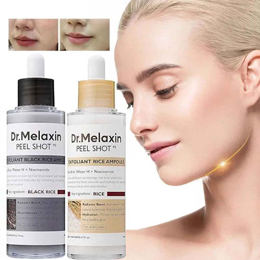 Dr. Melaxin Rice Exfoliating Serum Facial Moisturizing Soften Serum Blackhead Removal Hydrating Pore Shrinking Korean Skin Care