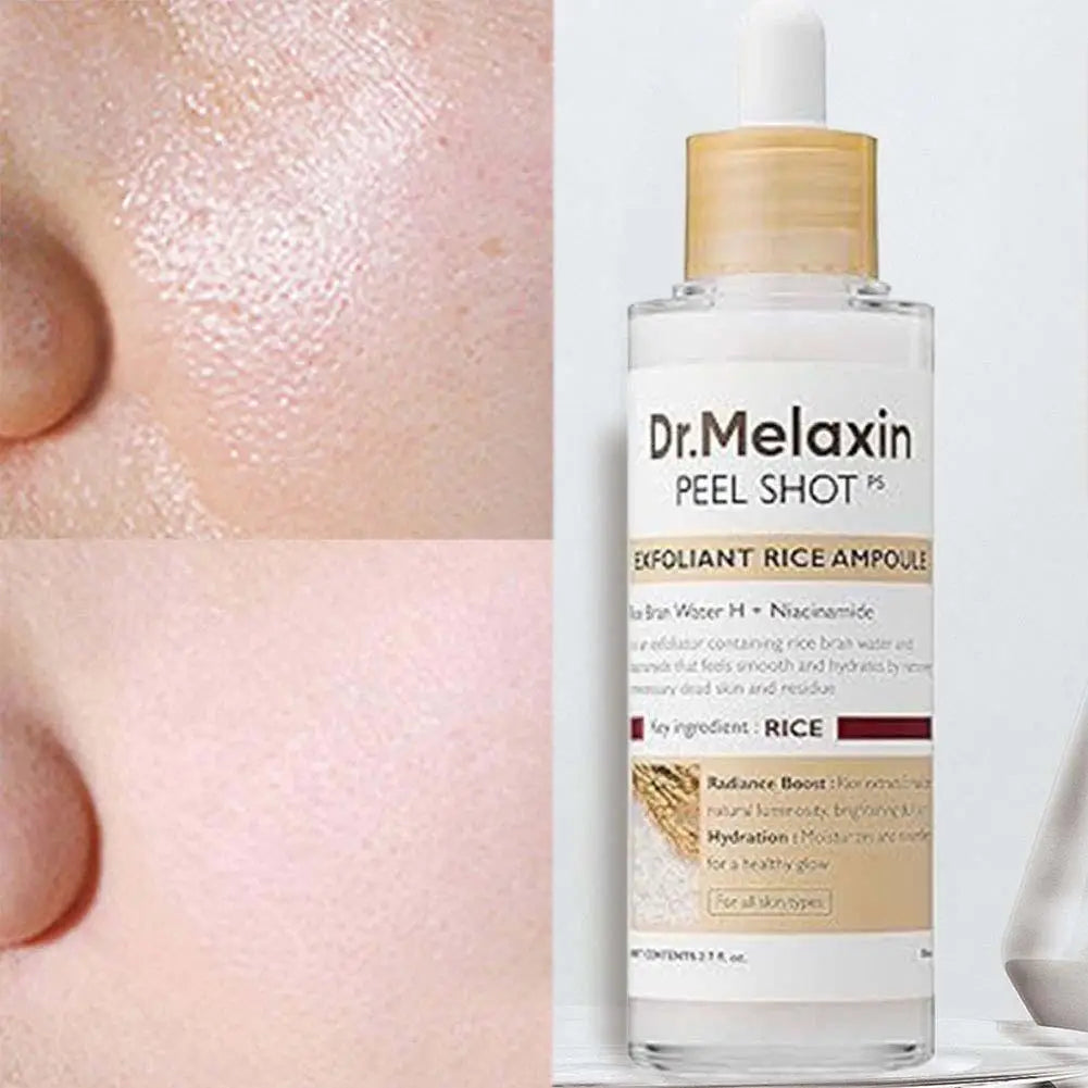 Dr. Melaxin Rice Exfoliating Serum Facial Moisturizing Soften Serum Blackhead Removal Hydrating Pore Shrinking Korean Skin Care